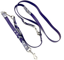 Multi-Function Leash Set-Dark purple and gray-Leash Clip.jpg