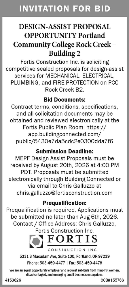 DESIGN-ASSIST PROPOSAL OPPORTUNITY