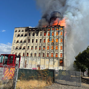PF&R Responds to Commercial Fire at Former Columbia Mills Facility