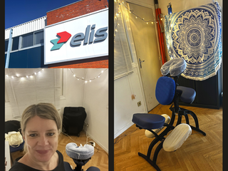 Cela faisait 3 ans que je n'étais pas revenue chez Elis Auvergne pour des massages assis. Jeudi dernier, j’ai eu le plaisir d'intervenir auprès des équipes une nouvelle fois.