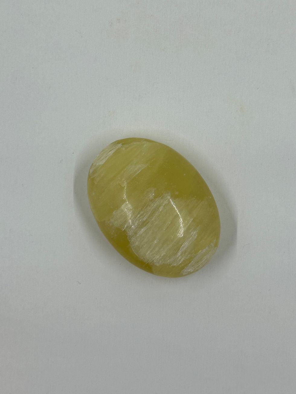 Lemon Calcite Palm Stone