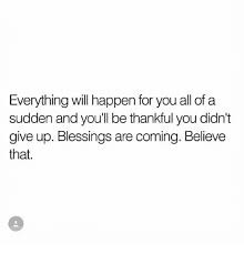 Don't give up