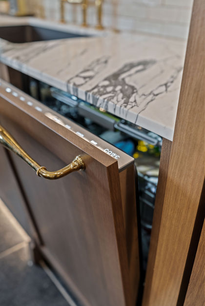 Medium Stained White Oak Kitchen - Naples