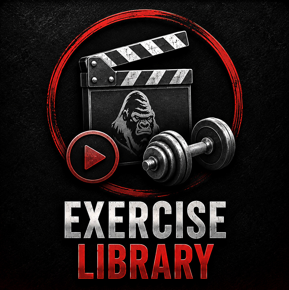 Exercise Library for online muscle building coaching