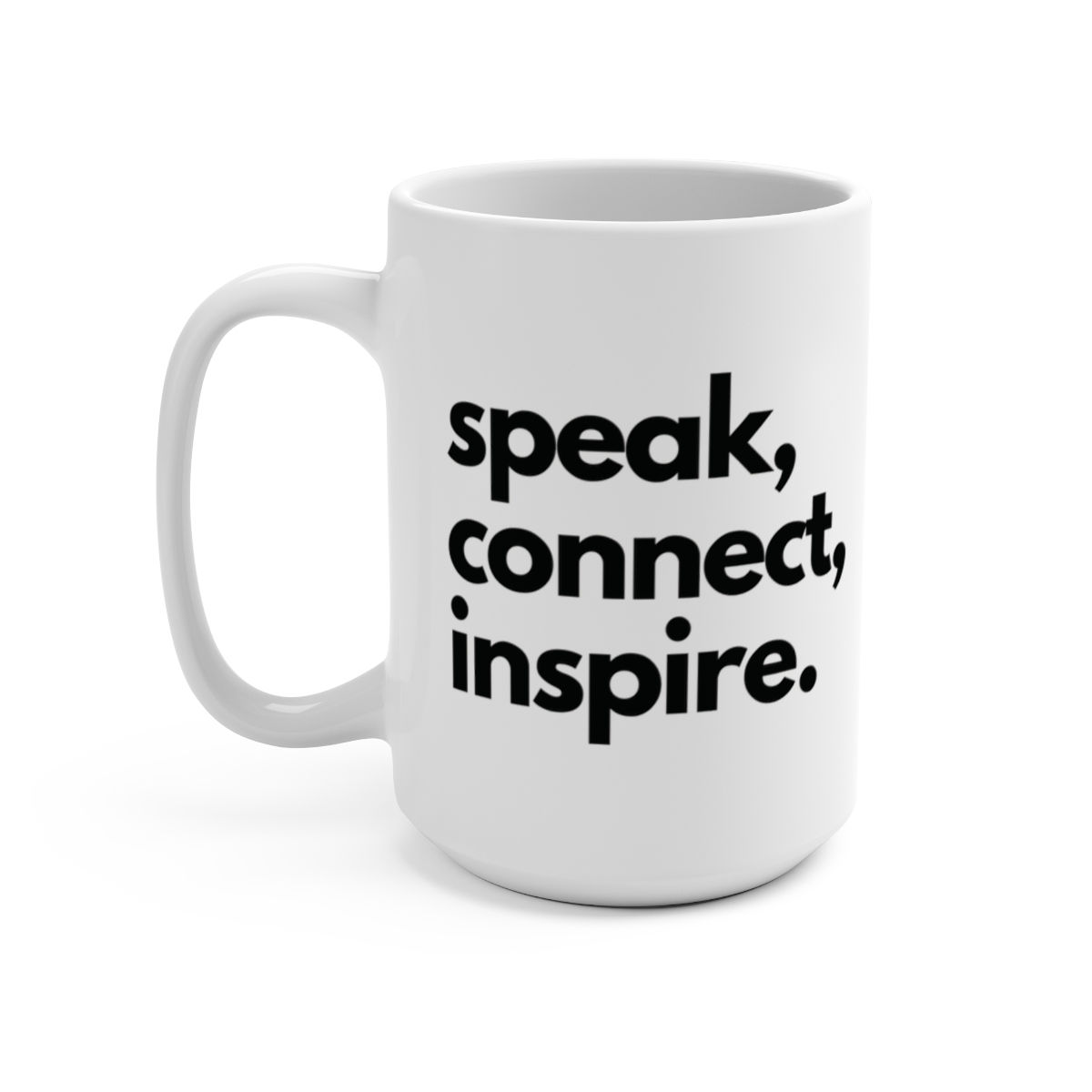 speak, connect, inspire.