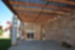 Pérgola larga con cañizo