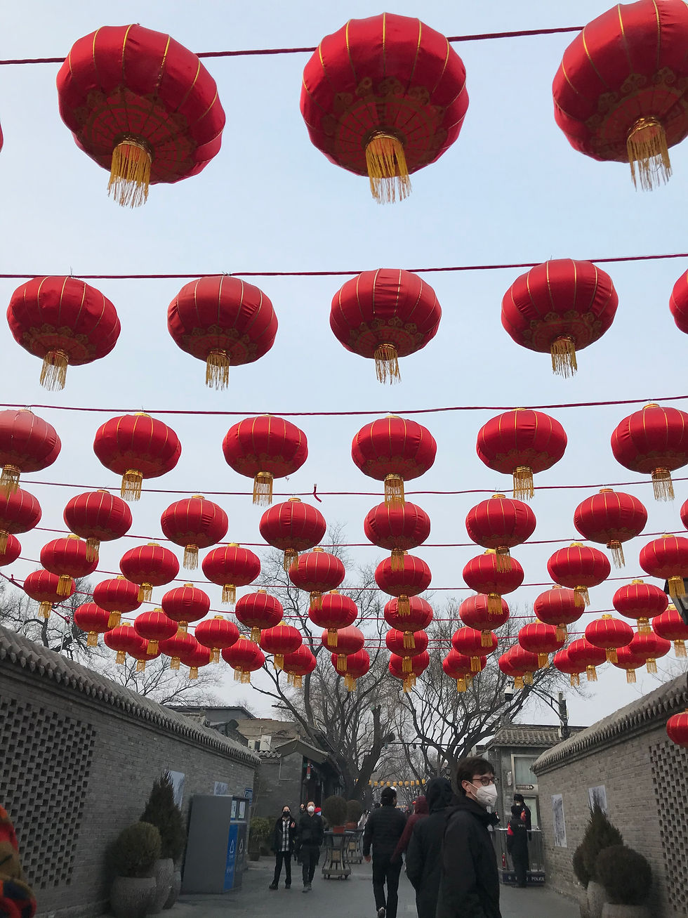 hutong lanterns in beijing