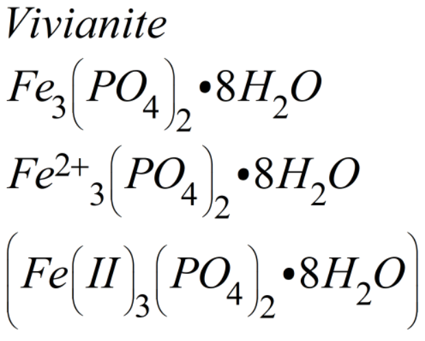 Vivianite chemical formulas