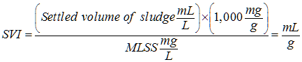 Sludge Volume Index