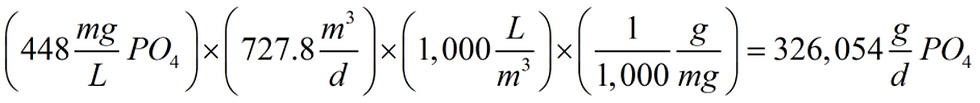 Calculation of phosphate mass