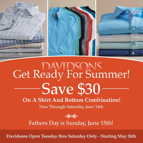 Get Ready for Summer with Davidsons – Save $30 on Your New Look!