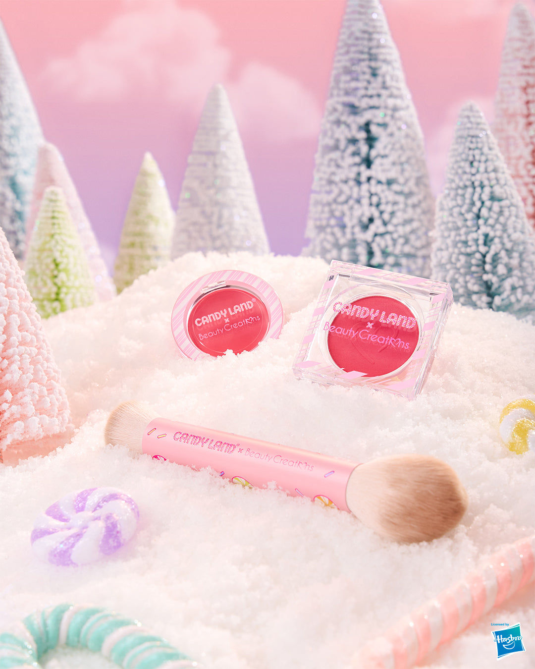 Trío de rubor en crema, polvo y brocha - Candy Land Beauty Creations 