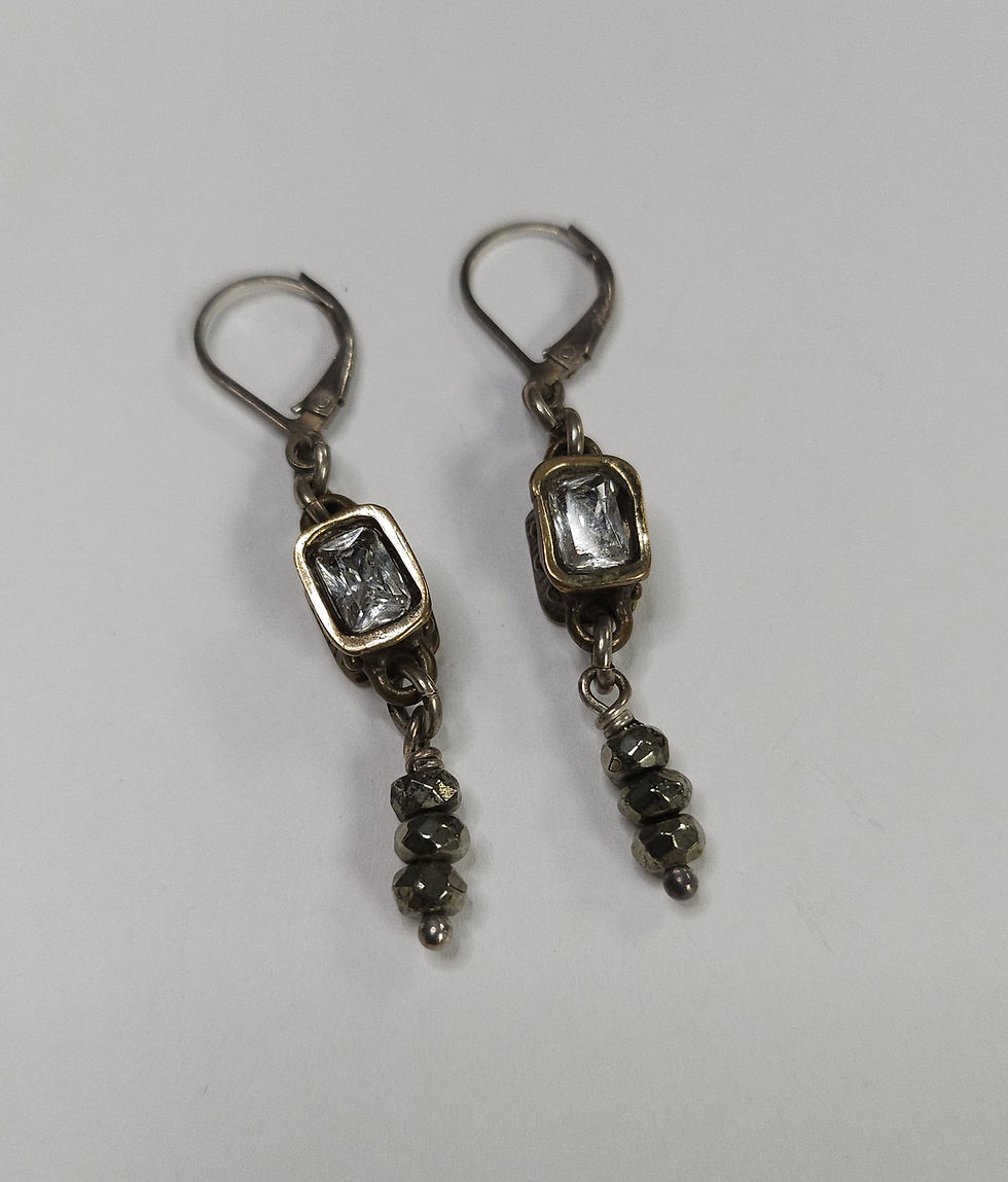 Karyn Chopik Double-Sided Cubic Zirconia Drop Earring