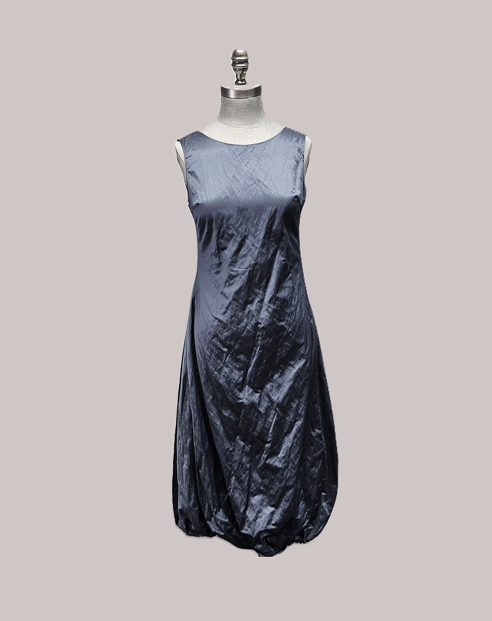 Sarah Pacini Midnight Blue Sleeveless Dress with Open Back
