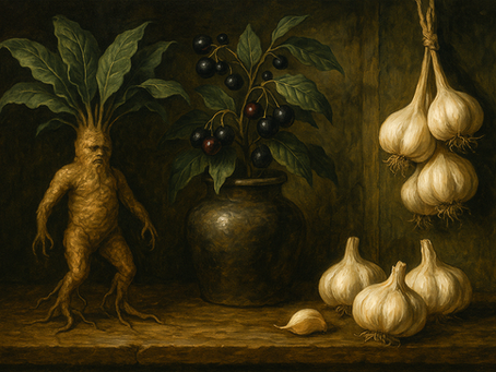 Folk Medicine and Magic Plants: Mandrake, Belladonna, Garlic, and More