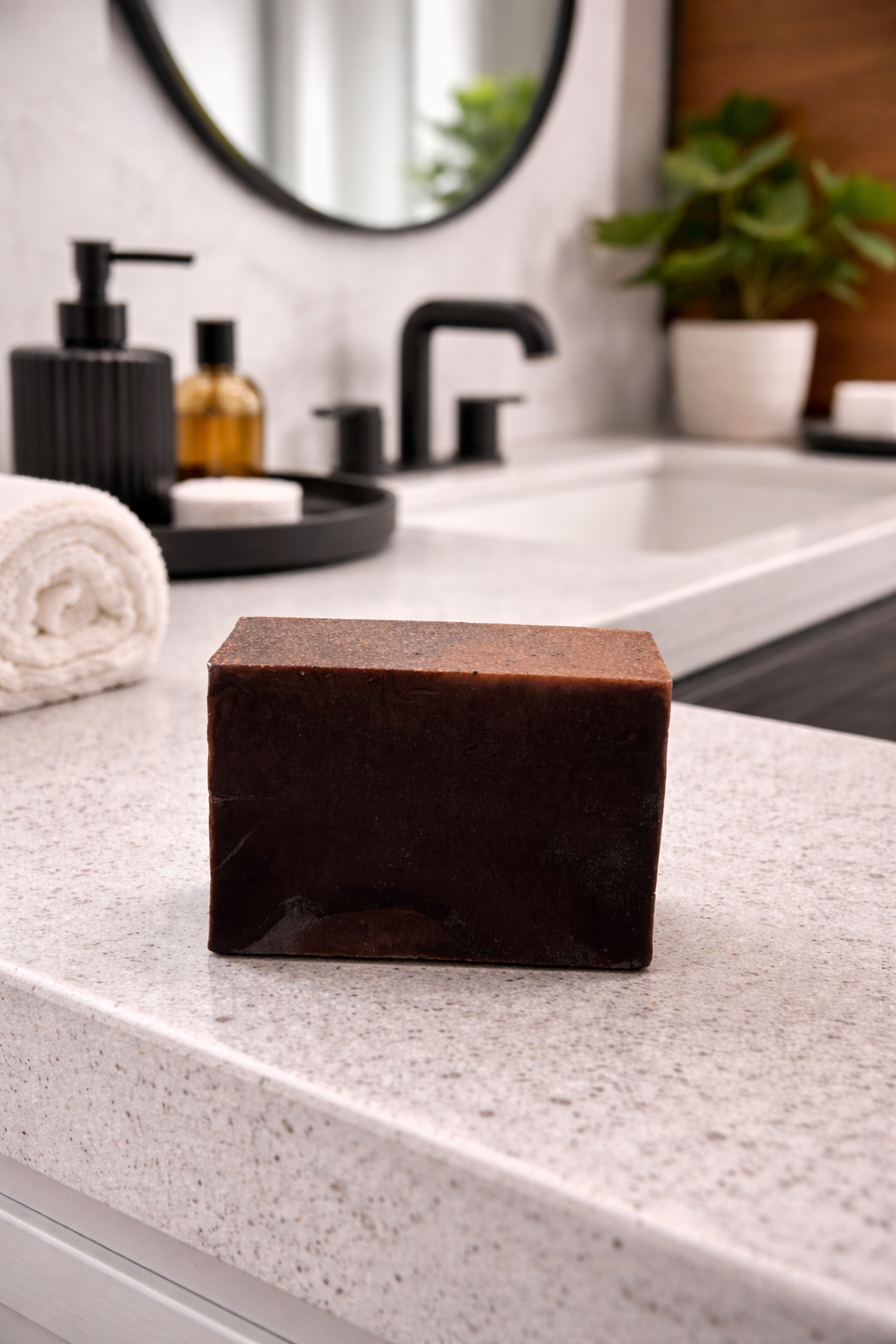 Sabonete em Barra de Argila Rosa, Cacau 120g