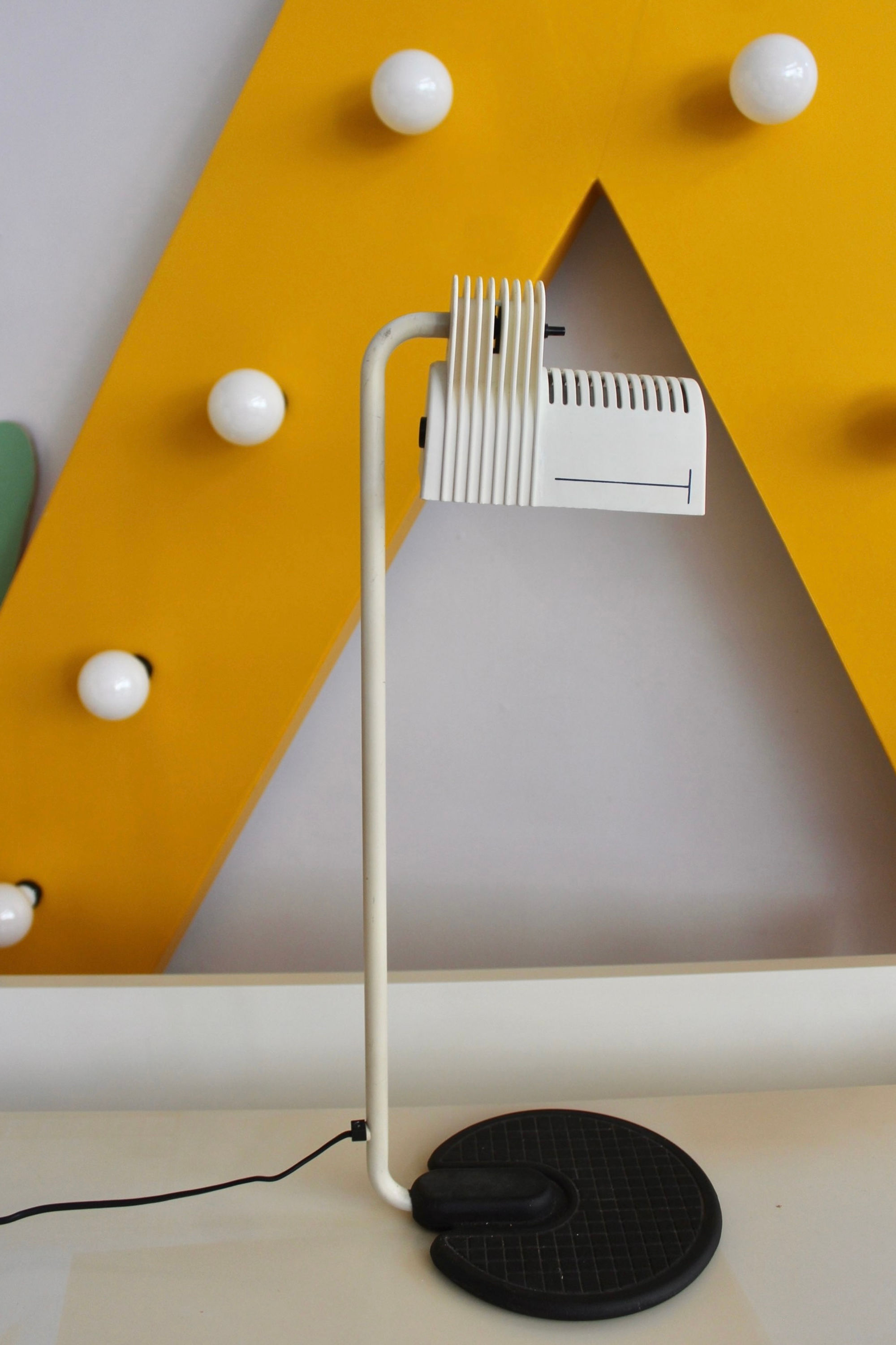 White Postmodern Belux Desk Lamp