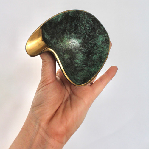 Mid century Brass Catchall VesselVtgCollective