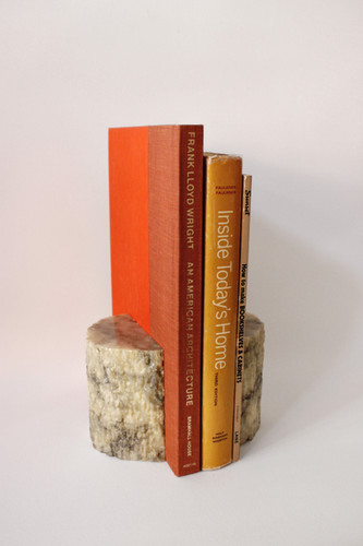 Carved Carrara Marble Bookends | Vessel Vintage
