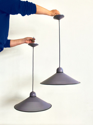 1980s Ron Rezek Perforated Pendant Lamp | Vessel Vintage