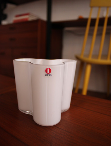 Alvar Aalto White “Savory” Vase | Vessel Vintage