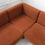 Thumbnail: 70s Rust Brown Sectional Sofa