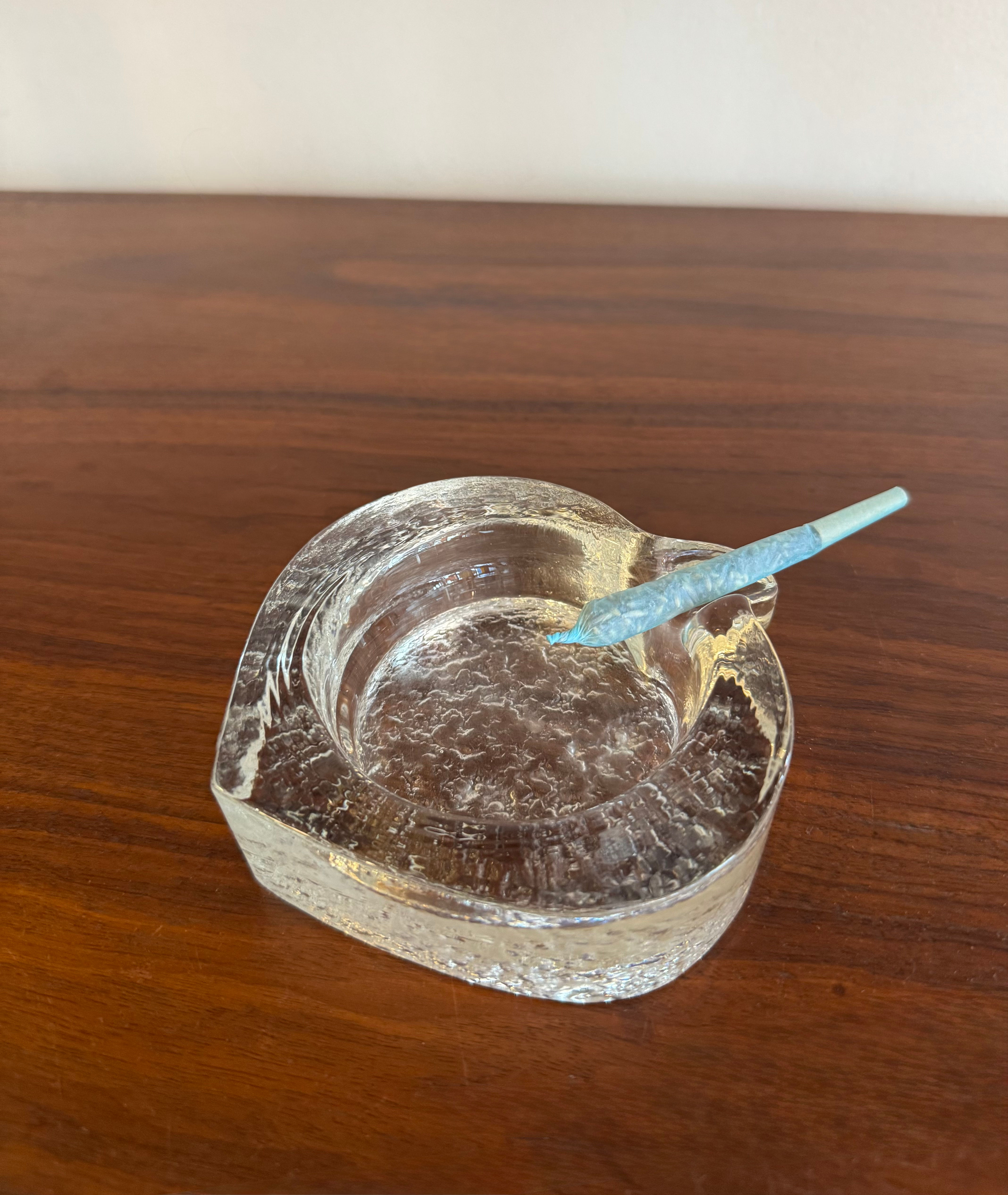 Vintage Crystal Ashtray 