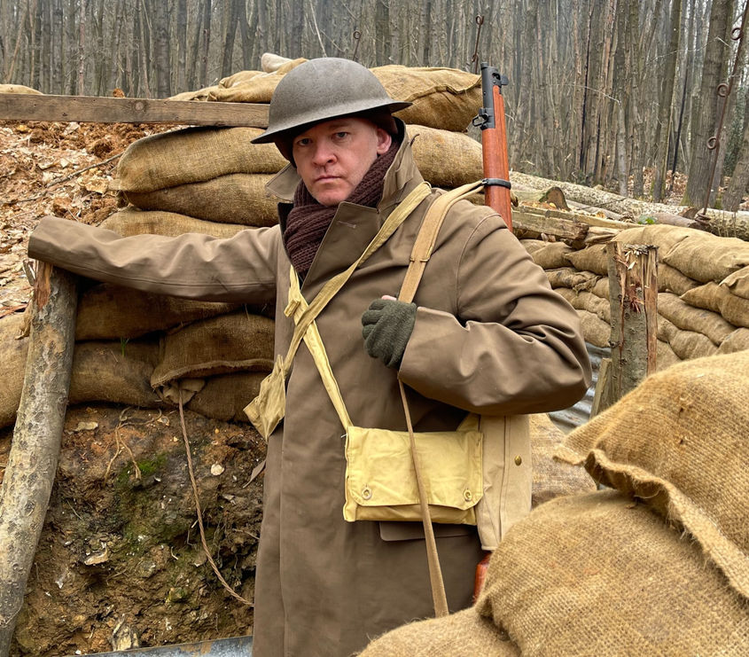 A British Tommy in uniform