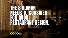 What are the 8 human needs to consider for good restaurant design?