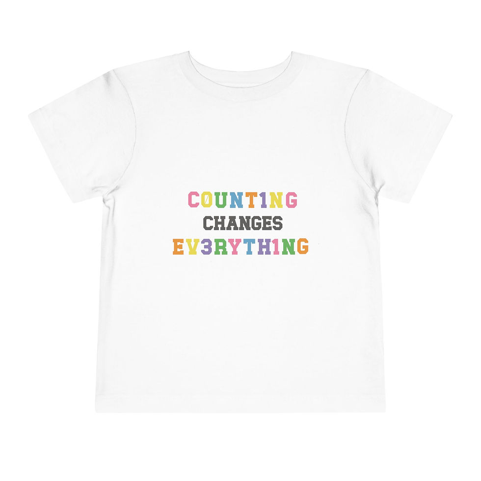 Thumbnail: Toddler Counting Changes Everything Tee