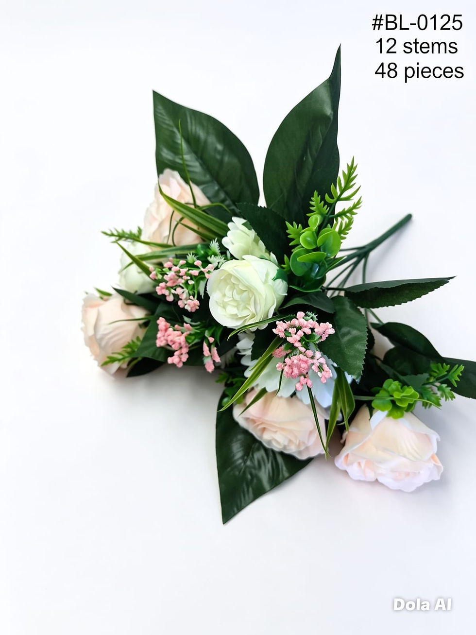 Thumbnail: BL0125 – Artificial Rose & Gerbera Memorial Flower Bunch Mixed Colour