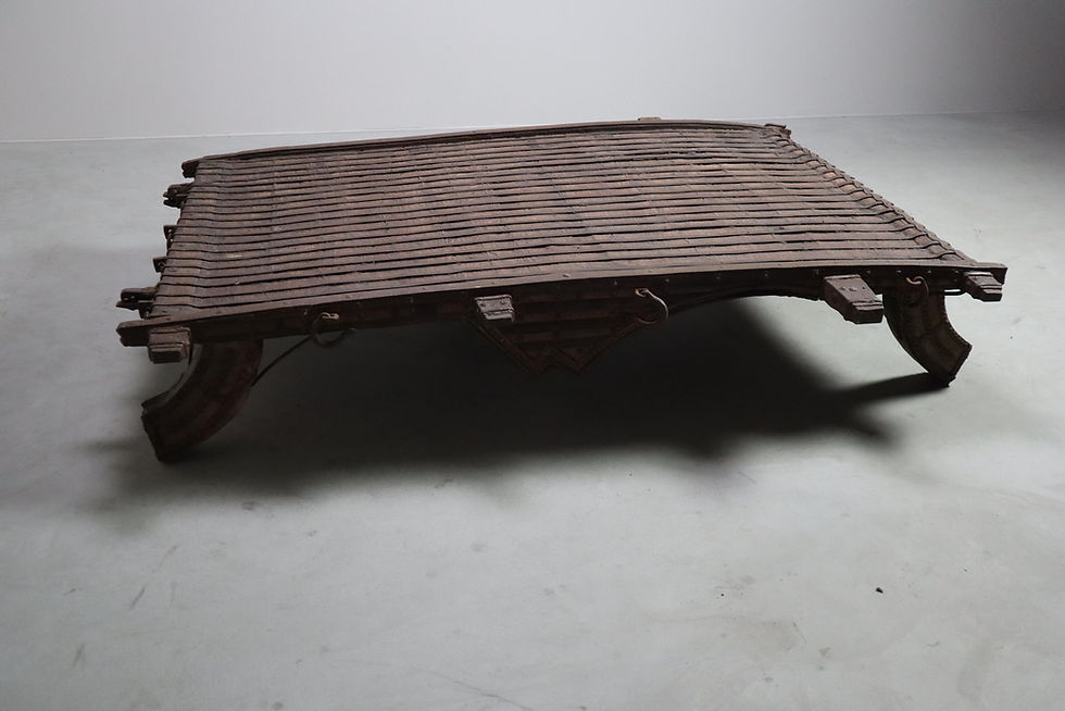 Thumbnail: Antique Indian Ox cart table, 1800s