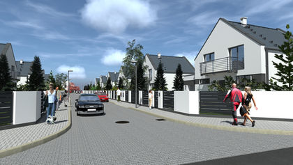 Koncepcja programowo-przestrzenna zespołu domów jednorodzinnych
Osiedle Poznańskie k. Gorzowa Wlkp.