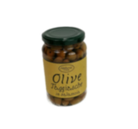 Olive taggiasche in salamoia 210g / Ganze Oliven im Wildkräuter-Salzlake