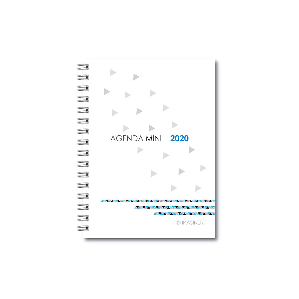 Miniatura: Agenda simil cuero con SENSORIAL espiral interno