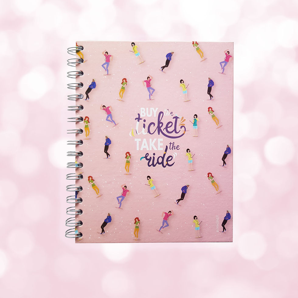 Miniatura: Cuaderno 1/2 Oficio Tapa dura People