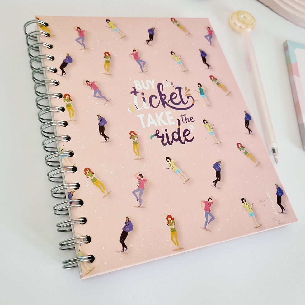 Miniatura: Cuaderno 1/2 Oficio Tapa dura People