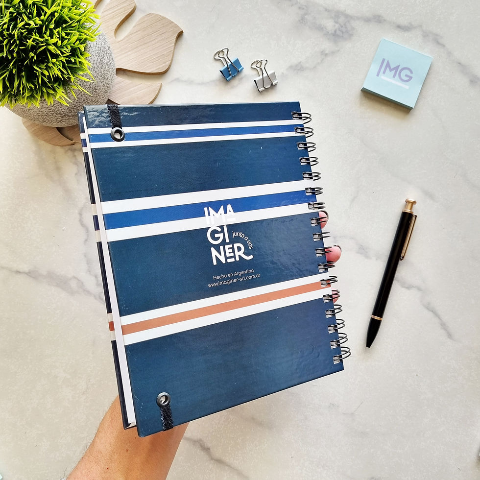 Miniatura: Agenda N8 (18x22.5cm) URBAN MEN Blue