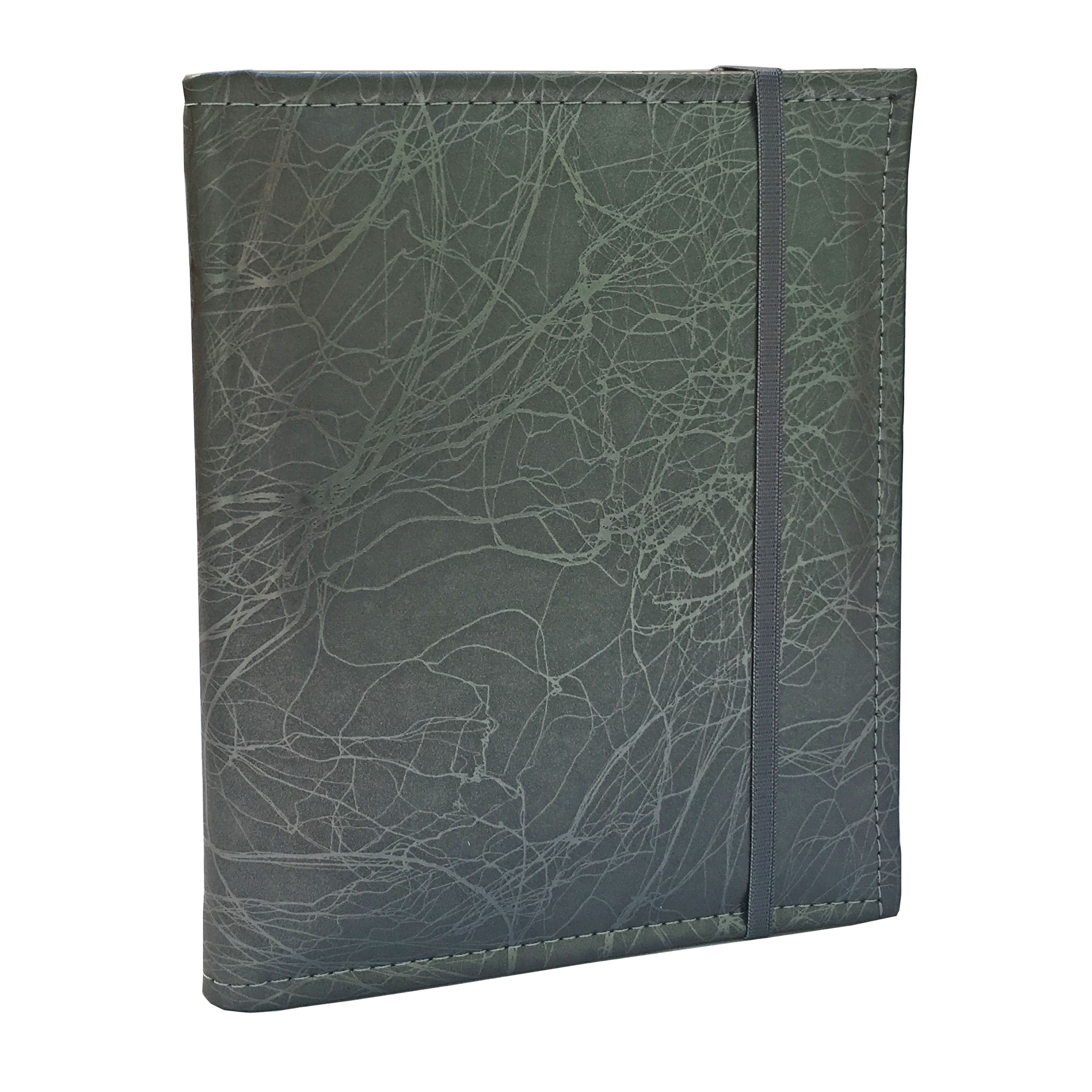 Agenda marroquinería simil cuero SENSORIAL c/elástico