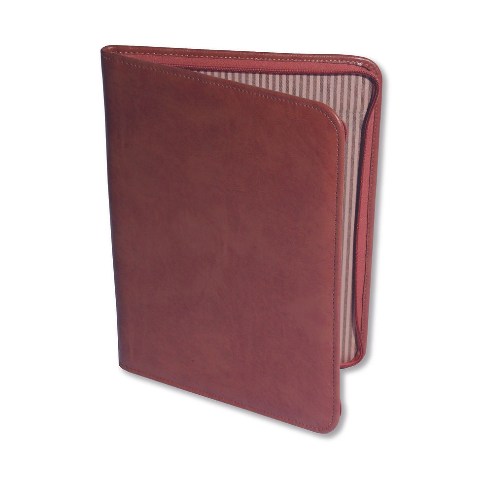 Miniatura: Carpeta full color simil cuero Línea PREMIUM