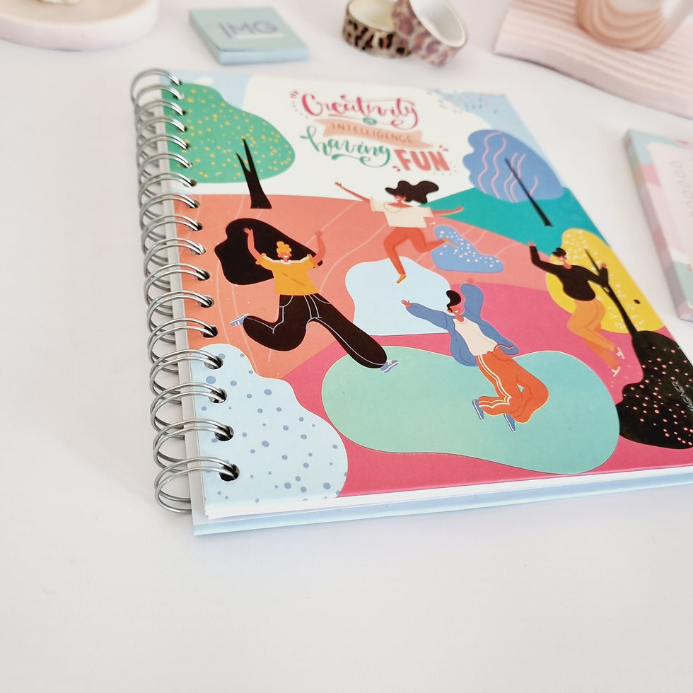 Miniatura: Cuaderno 1/2 Oficio Tapa dura Fun People