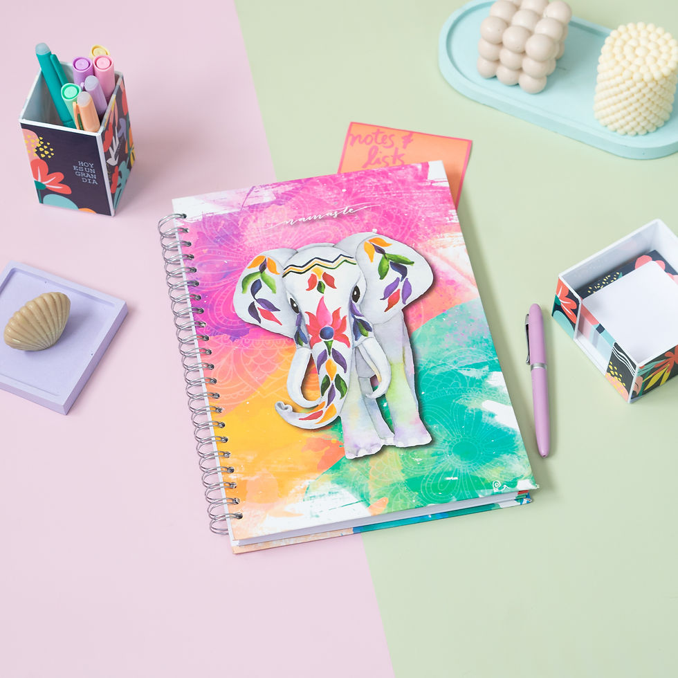 Miniatura: Cuaderno A4 Tapa dura Línea NEW COOL Elephant