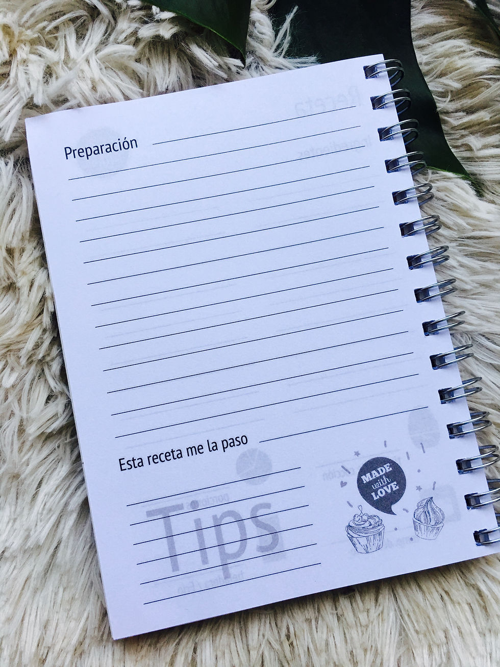Miniatura: Cuaderno nap Linea RECETARIO con elástico