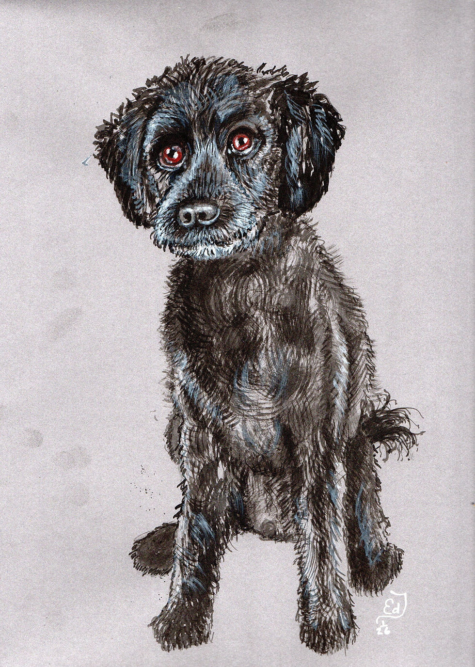 Murphy (ink & acrylic)