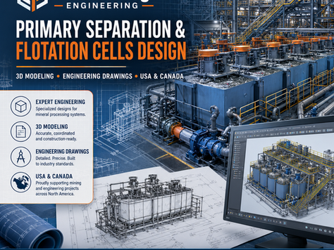 Little P.Eng. Engineering for Primary Separation and Flotation Cells Design Across USA and Canada