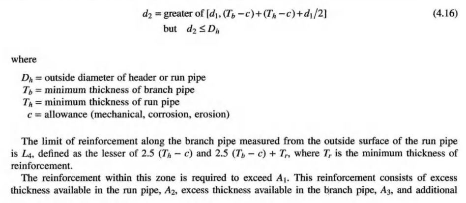 asme b31.3 welded branch design equation