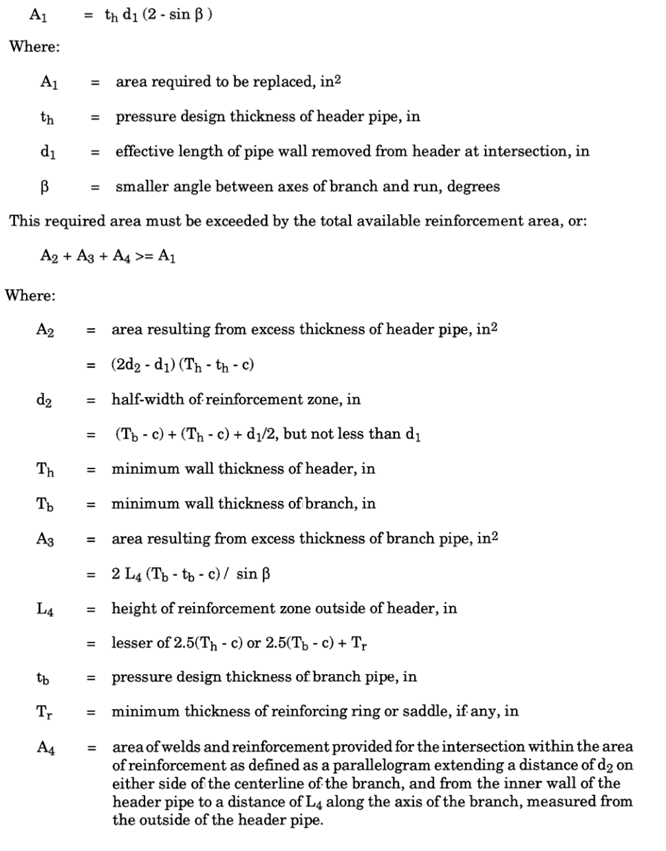 Pressure Design of Branch Connections as per asme B31.3 by Meena Rezkallah, P.Eng. We provide engineering services across canada