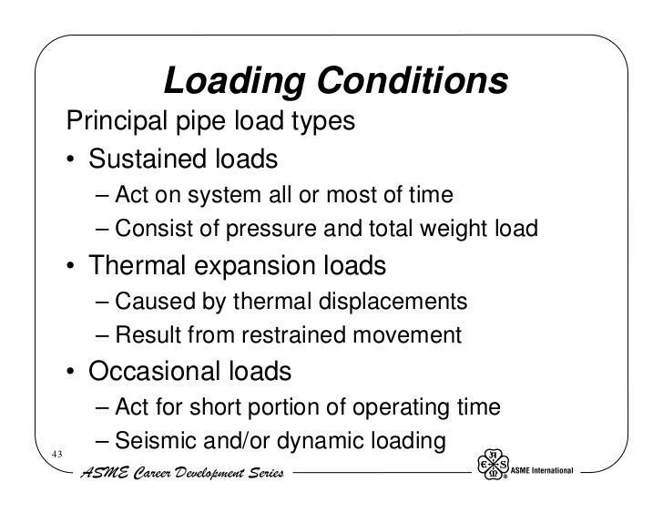 ASME B31.3 Design for Sustained and Occasional Loads | Calgary, AB