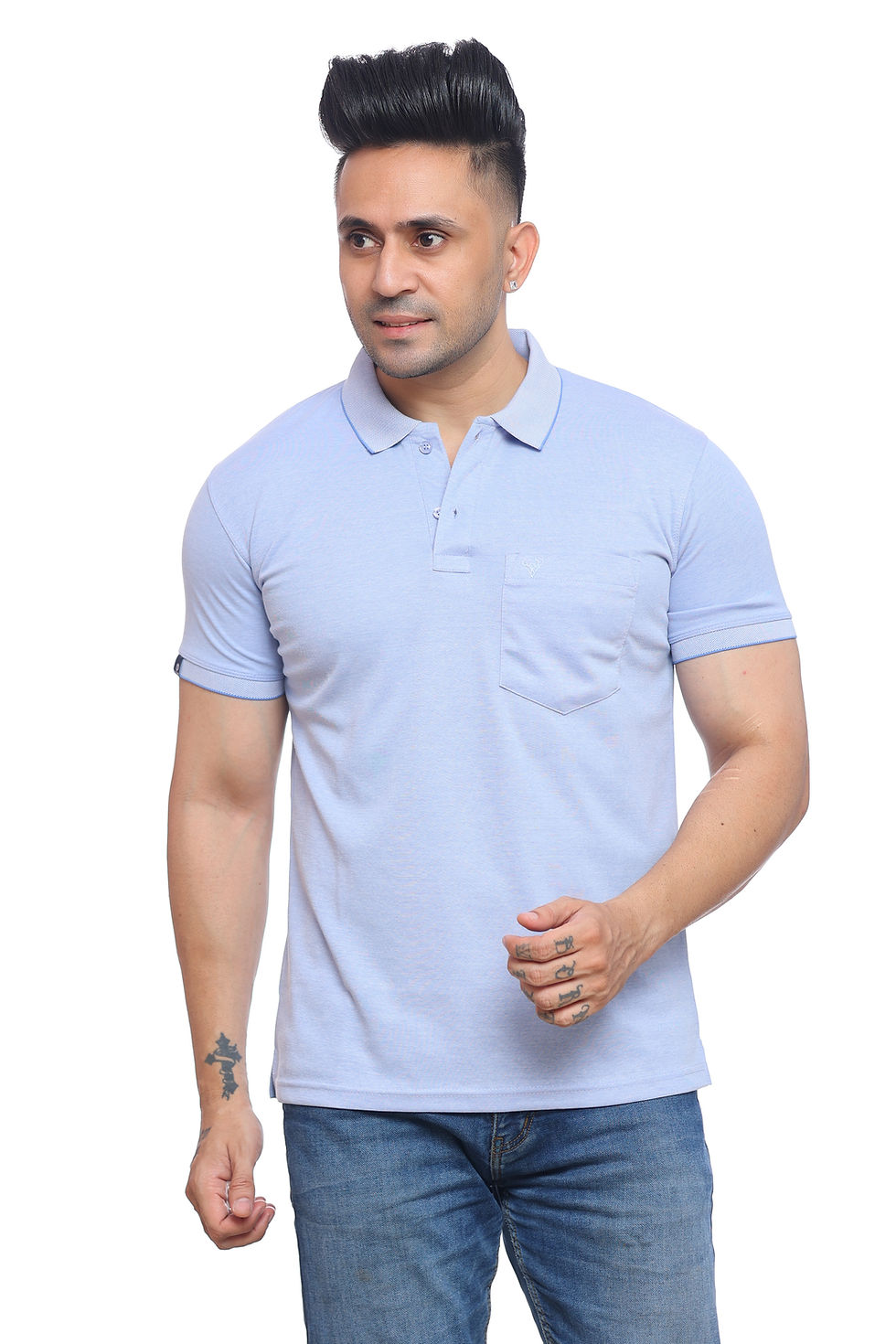 Thumbnail: MEN'S BIRDEYE PLAIN POLO