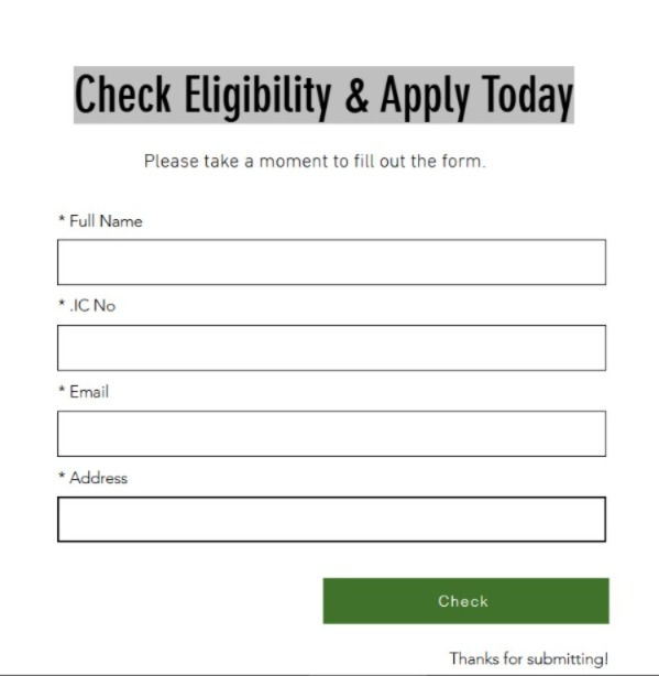 Semak kelayakan apply ansuran barang elektrik